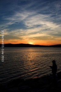 Sunset Over Immigrant Fisherman on the Hudson Sunset Over Immigrant Fisherman on the Hudson by Richard D. Cole